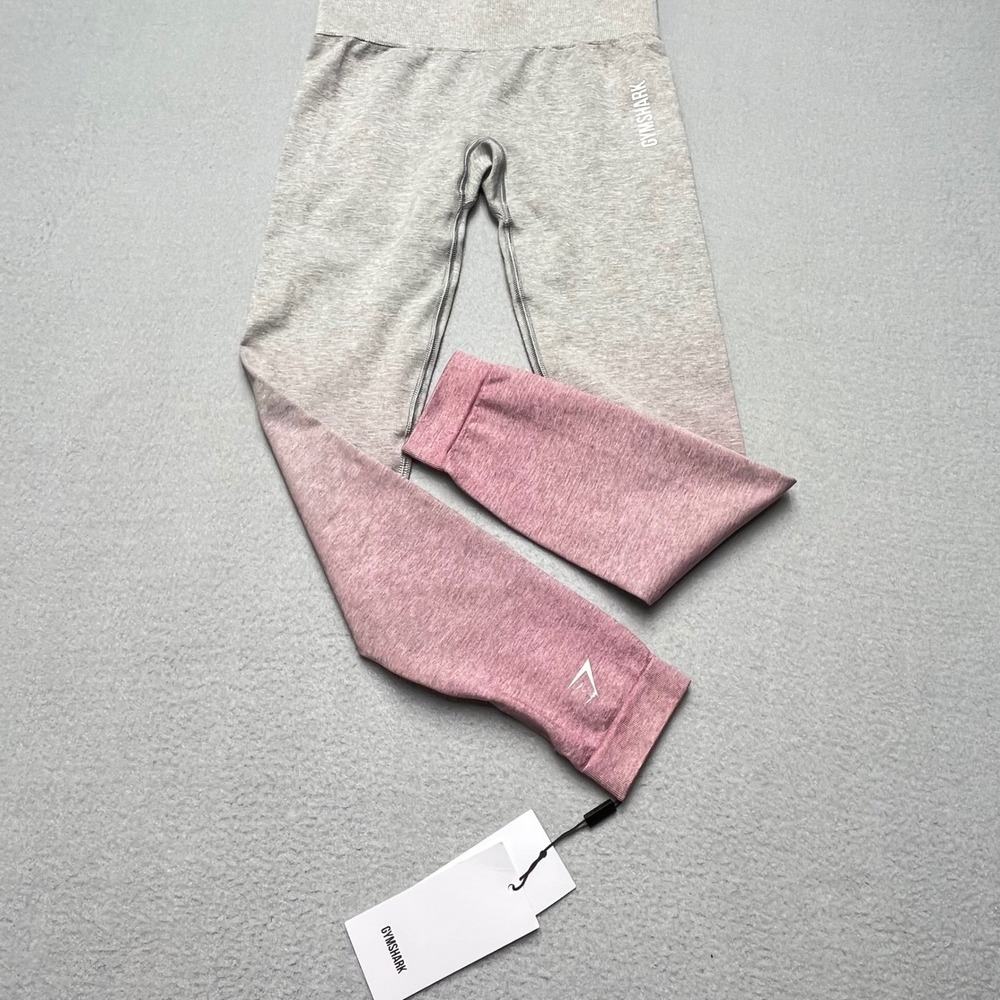 Gymshark Adapt Ombre Seamless Leggings Grey Pink GLLG4120-GLM/SHP-XS Womens XS